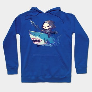 reaper and shark Hoodie